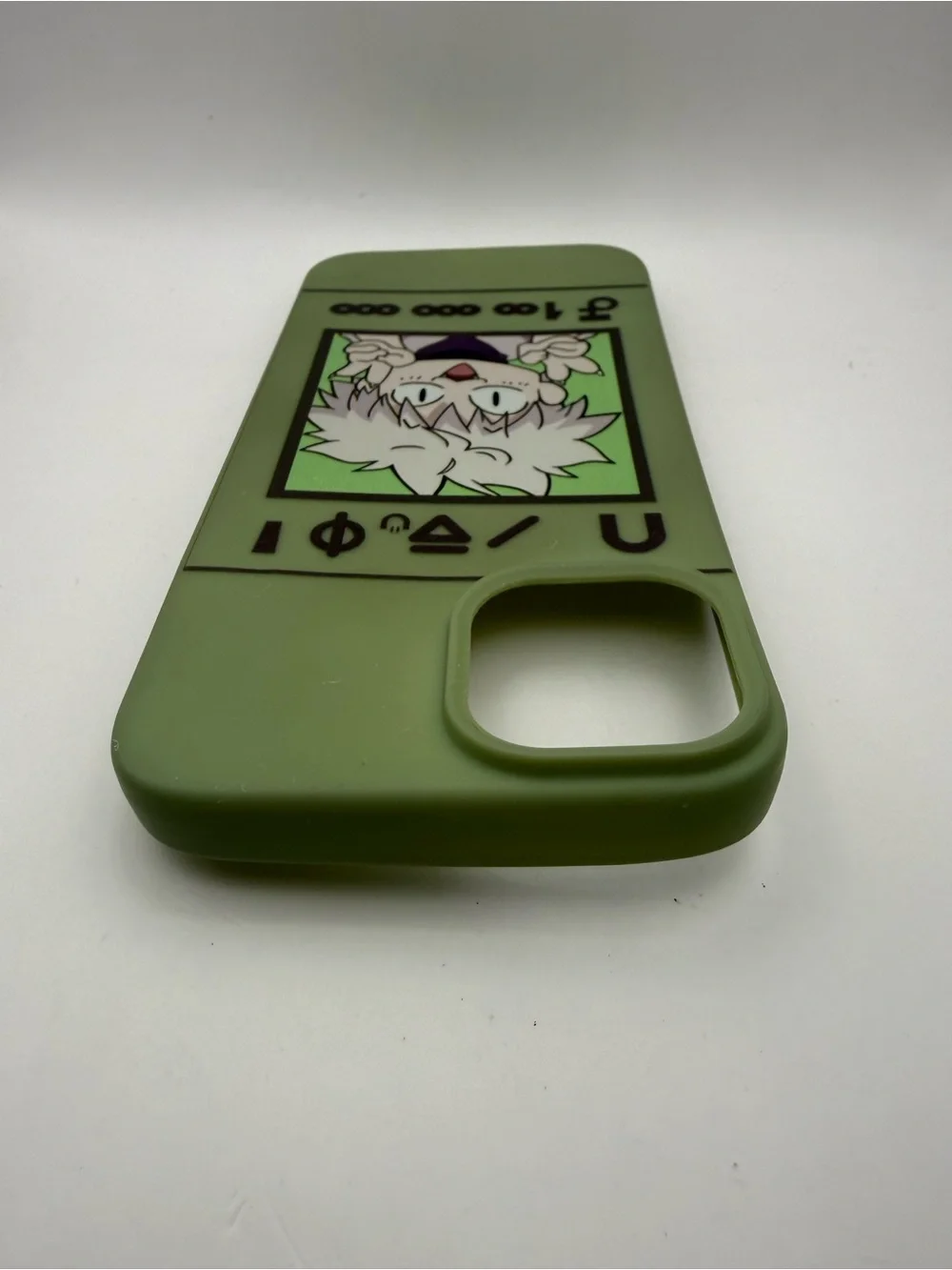 iPhone 13 Phone Green Silicone Case Killua Zoldyck from Hunter × Hunter